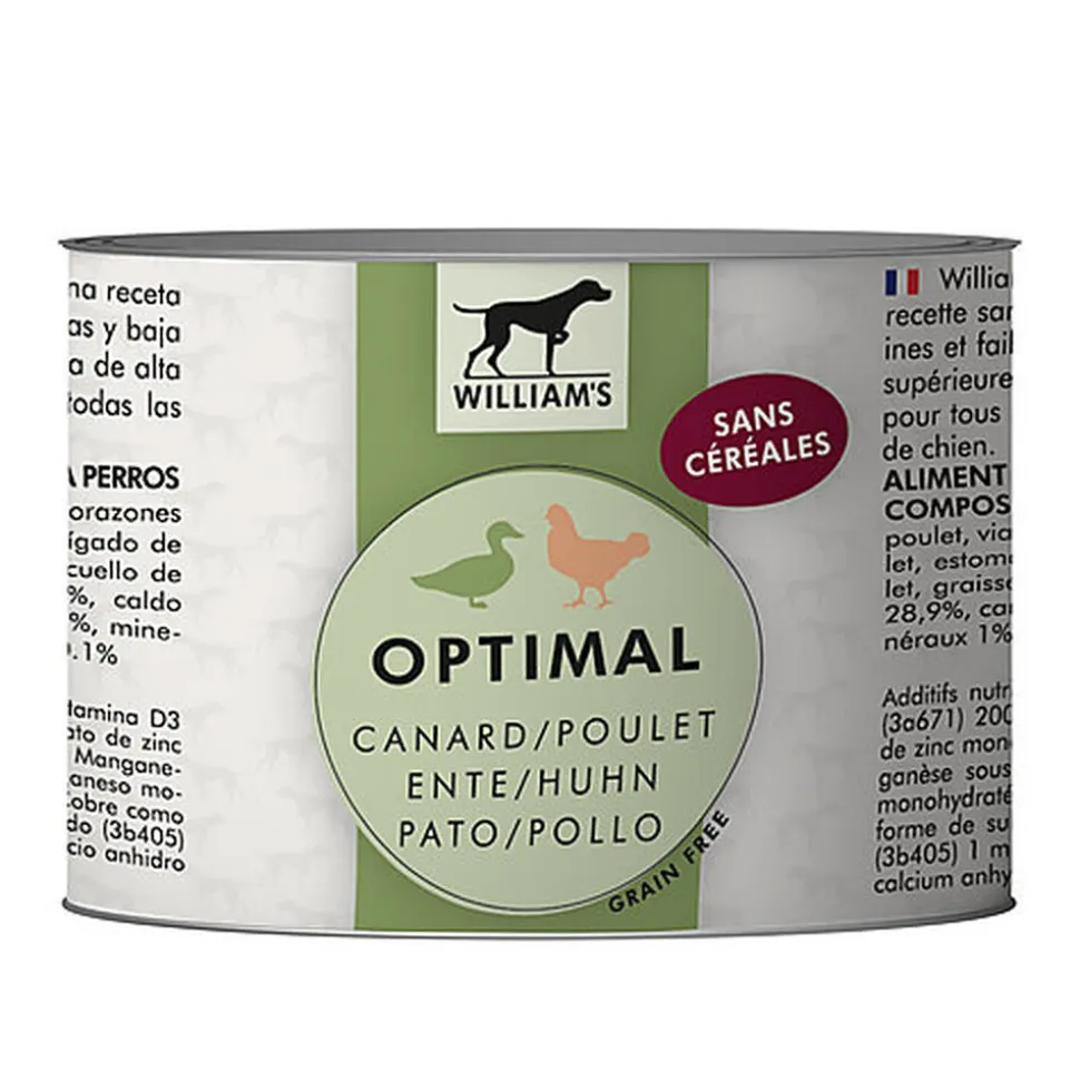 William's - Pâtée OPTIMAL au Canard et Poulet pour Chien