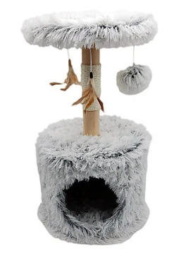 Wouapy - Arbre a chat moelleux kitty rond - ICE