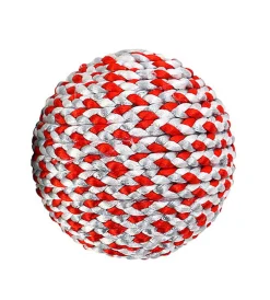 Wouapy - Balle de Noël Pelote Ruban Rouge pour Chiens - 22cm