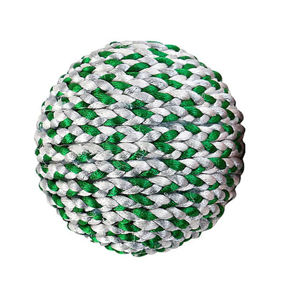 Wouapy - Balle Pelote Ruban Vert Noël pour Chiens - 22cm