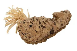 Wouapy - Jouet Baleine en Liège avec Tissus pour Chat