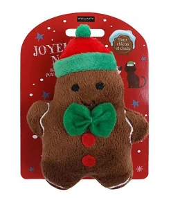 Wouapy - Jouet Biscuit de Noël en Tissu pour Chat - 11cm