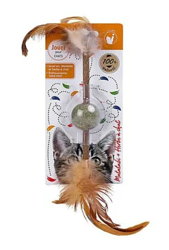 Wouapy - Jouet Boule à plume pour Chat - M
