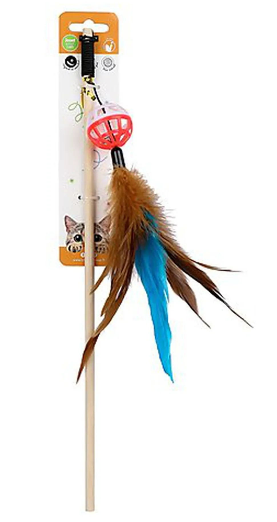 Wouapy - Jouet Canne à Pêche Cirque pour Chat - 40cm