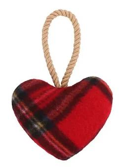 Wouapy - Jouet Coeur + Sifflet et Corde Peluche pour Chiens