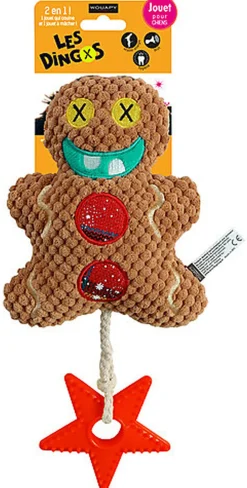 Wouapy - Jouet Dingos Biscuit avec Sabot pour Chien - 24,5cm