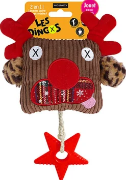 Wouapy - Jouet Dingos Renne avec Sabot pour Chien - 25cm