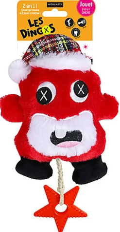 Wouapy - Jouet Dingos Santa avec Sabot pour Chien - 27cm
