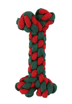 Wouapy - Jouet Os Corde de Noël pour Chiens