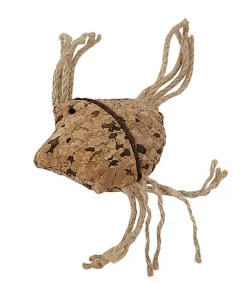 Wouapy - Jouet Poisson en Liège avec Corde pour Chat