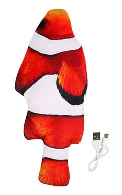 Wouapy - Jouet Poisson Némo Vibrant pour Chat