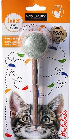 Wouapy - Jouet Sucette avec Herbe à Chat et Matatabi pour Chat