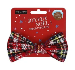 Wouapy - Noeud Papillon Noël pour Chien et Chat - 11 x 5,5cm