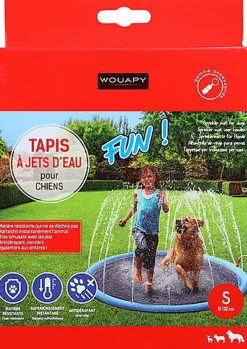 Wouapy - Piscine Splash Jets d'eau pour Chien - T100