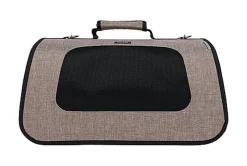 Wouapy - Sac de Transport Pliable Beige pour Chien - 40x24x25cm