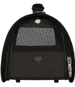 Wouapy - Sac de Transport Pliable Noir pour Chiens - 40x24x25cm