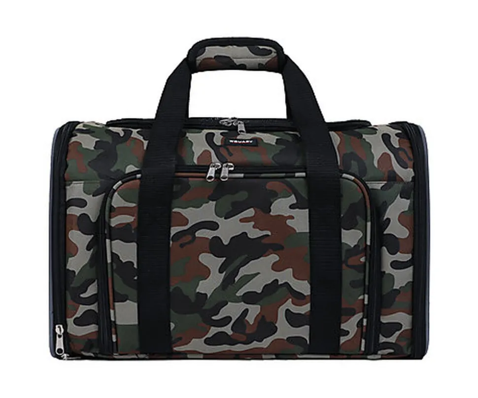 Wouapy - Sac de Transport Camping Camouflage pour Chien - 45x25x28cm