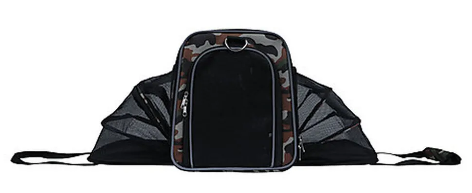 Wouapy - Sac de Transport Camping Camouflage pour Chien - 45x25x28cm