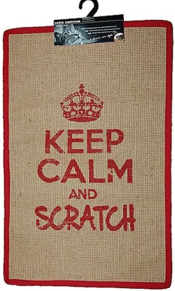 Wouapy - Tapis Griffoir Rectangle pour Chats - Rouge