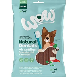 WOW - Friandises à Mâcher Natural Dentals Volaille pour Grands Chiens - 275g