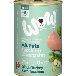 Wow - Repas Complet Naturel au Dinde pour Chien Adultes