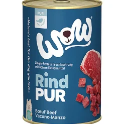 WOW - Repas Complet Naturel PUR Boeuf pour Chiens - 400g