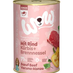 Wow - Repas Complet Naturel au Bœuf pour Chiot
