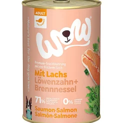 Wow - Repas Complet Naturel au Saumon pour Chien Adultes