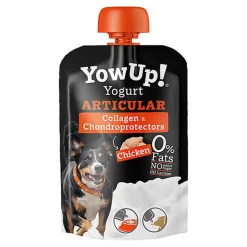 Yowup - Yaourt Articular Collagène & Chondroprotectors au Poulet pour Chiens - 115g