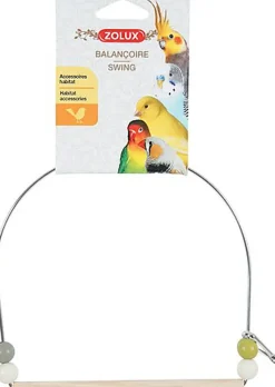 Zolux - Balançoire en Bois Cadre Fer pour Perruche