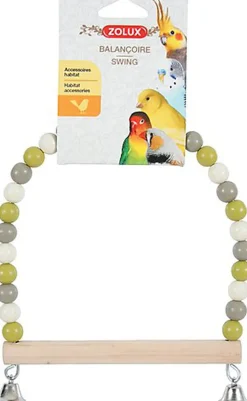 Zolux - Balançoire en Perle avec Perchoir en Bois pour Perruche