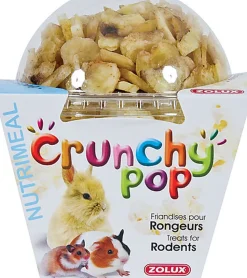 Zolux - Friandises Crunchy Pop à la Banane pour Rongeurs - 63g