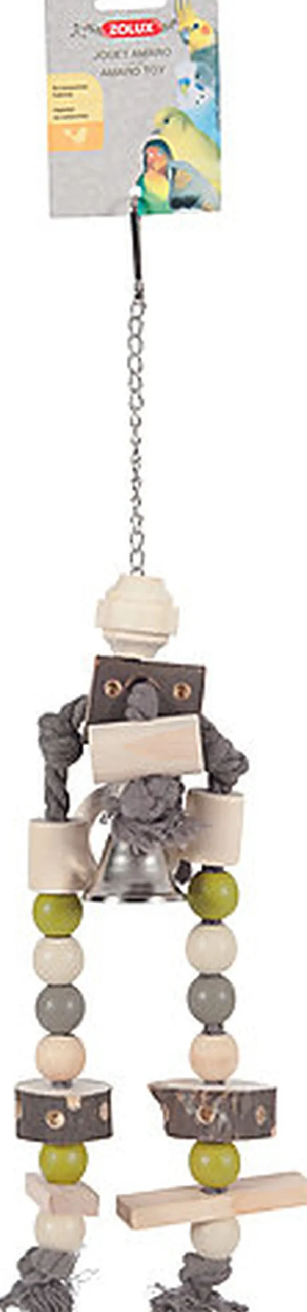 Zolux - Jouet Amaro en Bois pour Perroquet - 60cm