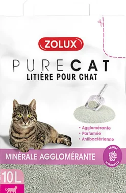 Zolux - Litière Purecat Agglomérante Parfumée - 10L