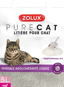 Zolux - Litière Purecat Agglomérante Légère - 5L