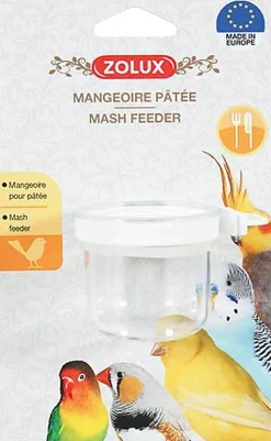 Zolux - Mangeoire à Pâtée Transparente pour Oiseaux