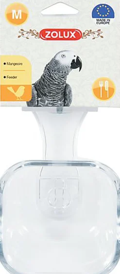 Zolux - Mangeoire Transparente pour Perroquet - M
