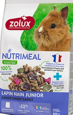 Zolux - Mélange Aliment Nutrimeal Pour Lapin Junior  - 850g