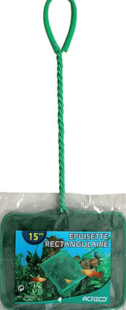 Zolux - Épuisette Verte Rectangulaire pour Aquarium