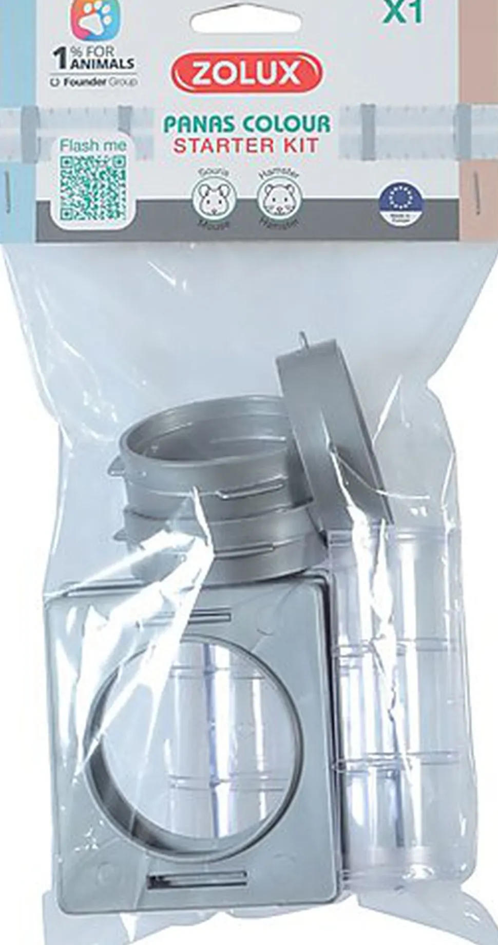 Zolux - Start Kit Connexion Panas Tube Droit pour Rongeurs