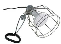 Zoomed - Douille pour ampoule jusqu'à 150W avec cage de protection métallique