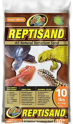 Zoomed - Sable Reptisand Désert Blanc pour Reptiles - 4,5Kg